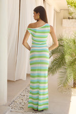 Load image into Gallery viewer, Mahlia Midi Skirt - Aqua Multi
