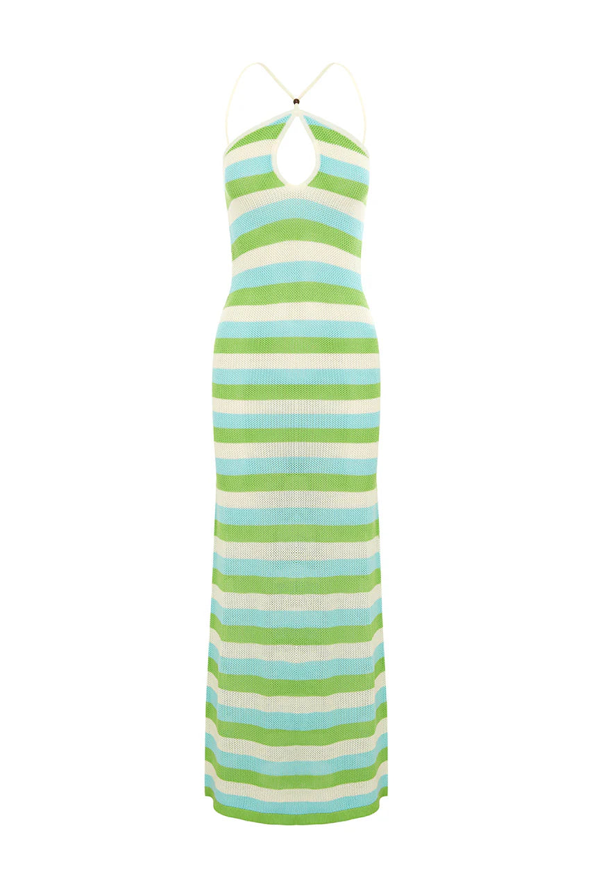 Mahlia Maxi Dress - Aqua Multi