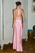 Load image into Gallery viewer, Lilith Halter Maxi Dress - Blush
