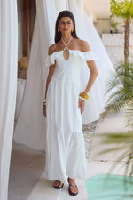 Load image into Gallery viewer, Etallia Maxi Dress - White
