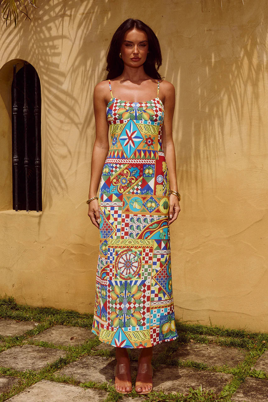 Rowena Maxi Dress - Phaedra Print