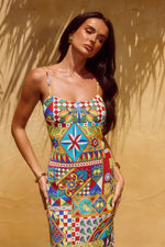 Load image into Gallery viewer, Rowena Maxi Dress - Phaedra Print
