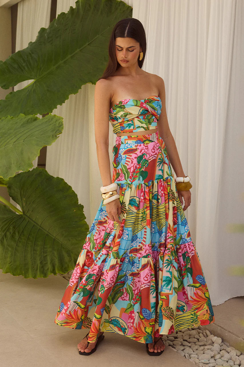 Mariah Maxi Skirt - Etallia Multi