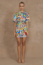 Load image into Gallery viewer, Brizzie Mini Dress - Phaedra Print
