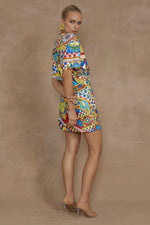 Load image into Gallery viewer, Brizzie Mini Dress - Phaedra Print
