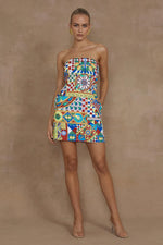 Load image into Gallery viewer, Clementine Mini Dress - Phaedra Print
