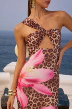 Load image into Gallery viewer, Kyree Maxi Dress - Leopard Floral
