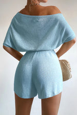 Load image into Gallery viewer, Miami Knit Playsuit - Baby Blue
