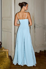 Load image into Gallery viewer, Oleya Bustier Lace Maxi Dress - Sky Blue
