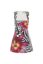 Load image into Gallery viewer, Alessia Mini Dress - Zebra Floral
