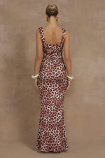 Load image into Gallery viewer, Vivian Maxi Dress - Leopard Print
