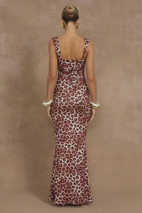 Vivian Maxi Dress - Leopard Print