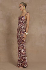 Load image into Gallery viewer, Vivian Maxi Dress - Leopard Print
