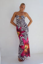 Load image into Gallery viewer, Alessia Maxi Dress - Zebra Floral
