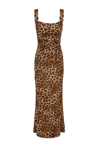 Vivian Maxi Dress - Leopard Print