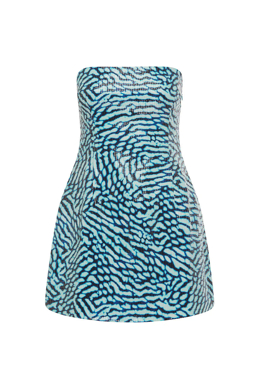 Ibiza Mini Dress - Ophelia Blue