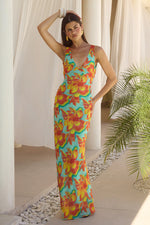 Load image into Gallery viewer, Tiana Maxi Dress - Diaz Aqua
