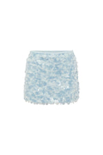 Load image into Gallery viewer, Nova Sequin Mini Skirt - Baby Blue
