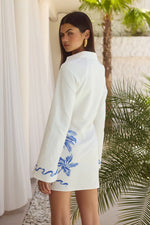 Load image into Gallery viewer, Astley Long Sleeve Mini Dress - Astley Blue

