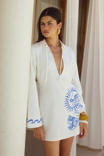 Load image into Gallery viewer, Astley Long Sleeve Mini Dress - Astley Blue
