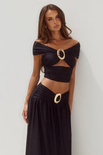 Load image into Gallery viewer, Nivali Off Shoulder Top - Black
