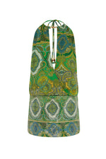Load image into Gallery viewer, Jacira Low Plunge Mini Dress - Indiana Green
