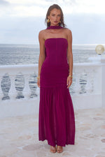 Load image into Gallery viewer, Lillie Corset Maxi Dress - Plum
