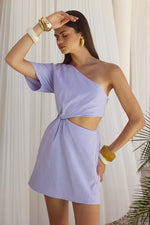 Load image into Gallery viewer, Suzanna Mini Dress - Purple
