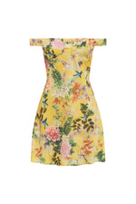 Load image into Gallery viewer, Aveta Off Shoulder Mini Dress - Kendall Yellow
