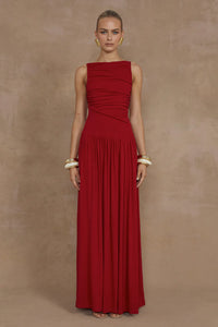 Nalla Maxi Dress - Cherry