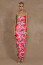 Load image into Gallery viewer, Deia Midi Dress - Begonia Print
