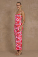 Load image into Gallery viewer, Deia Midi Dress - Begonia Print
