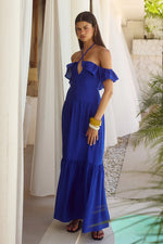 Load image into Gallery viewer, Etallia Maxi Dress - Cobalt Blue
