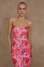 Load image into Gallery viewer, Deia Midi Dress - Begonia Print
