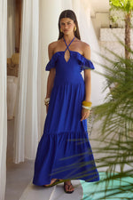 Load image into Gallery viewer, Etallia Maxi Dress - Cobalt Blue
