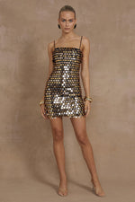 Load image into Gallery viewer, Cortez Mini Dress - Bronze
