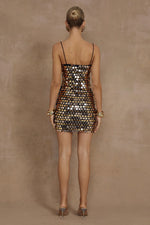 Load image into Gallery viewer, Cortez Mini Dress - Bronze
