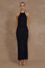 Load image into Gallery viewer, Natino Midi Dress - Black Shimmer
