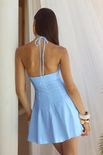 Load image into Gallery viewer, Shelbie Mini Dress - Sky Blue
