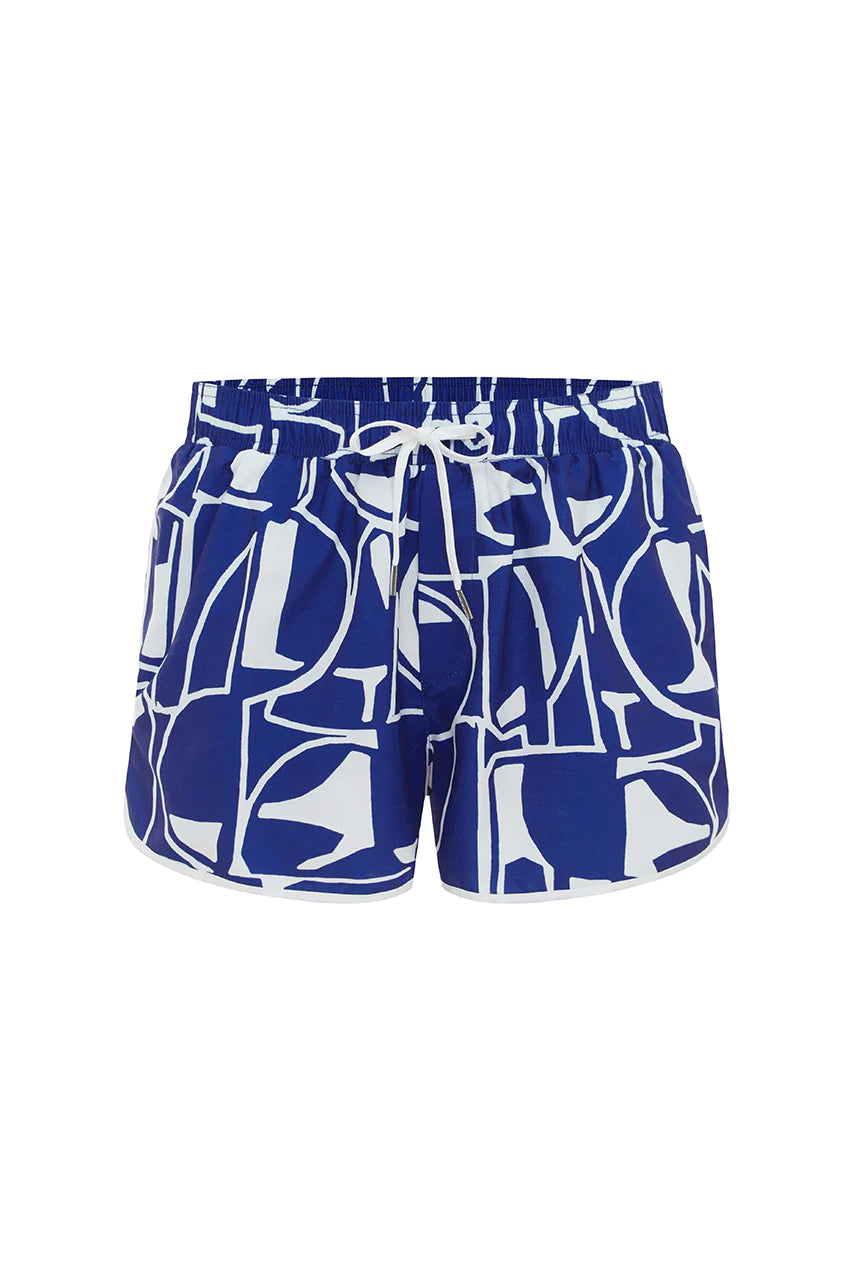 Logan Boardshort - Blue Geo