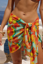 Load image into Gallery viewer, Tropez Sarong - Diaz Aqua
