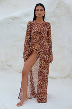 Load image into Gallery viewer, Velzy Cover Up - Leopard Print
