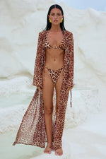 Load image into Gallery viewer, Velzy Cover Up - Leopard Print
