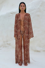 Load image into Gallery viewer, Velzy Cover Up - Leopard Print
