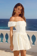 Load image into Gallery viewer, Elodie Mini Dress - Ivory
