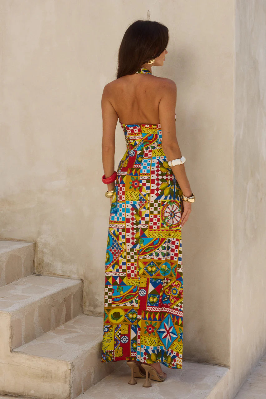 Arlette Maxi Dress - Phaedra Print