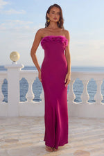 Load image into Gallery viewer, Ariana Strapless Maxi Dress - Plum
