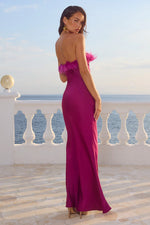 Load image into Gallery viewer, Ariana Strapless Maxi Dress - Plum
