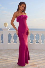 Load image into Gallery viewer, Ariana Strapless Maxi Dress - Plum
