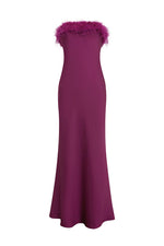 Load image into Gallery viewer, Ariana Strapless Maxi Dress - Plum
